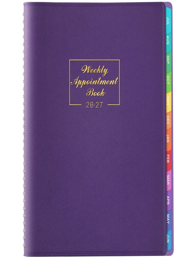 MaaIbok 2026-2027 Weekly Appointment Book - Daily Planner 2026-2027 from July 2026 - June 2027, 8.5" x 11", 15-Minute Interval, Flexible Leather Cover, 12 Monthly Tabs, Back Pocket - Image 1