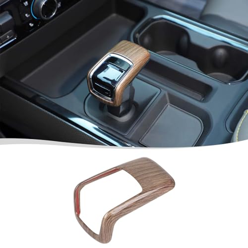 Voodonala for Chevy Silverado 2022 Gear Shifter Knob Cover Interior Knob Trim Cover Compatible with Chevrolet Silverado 2022Carbon Fiber BlackABS for New Model Interior - Image 1