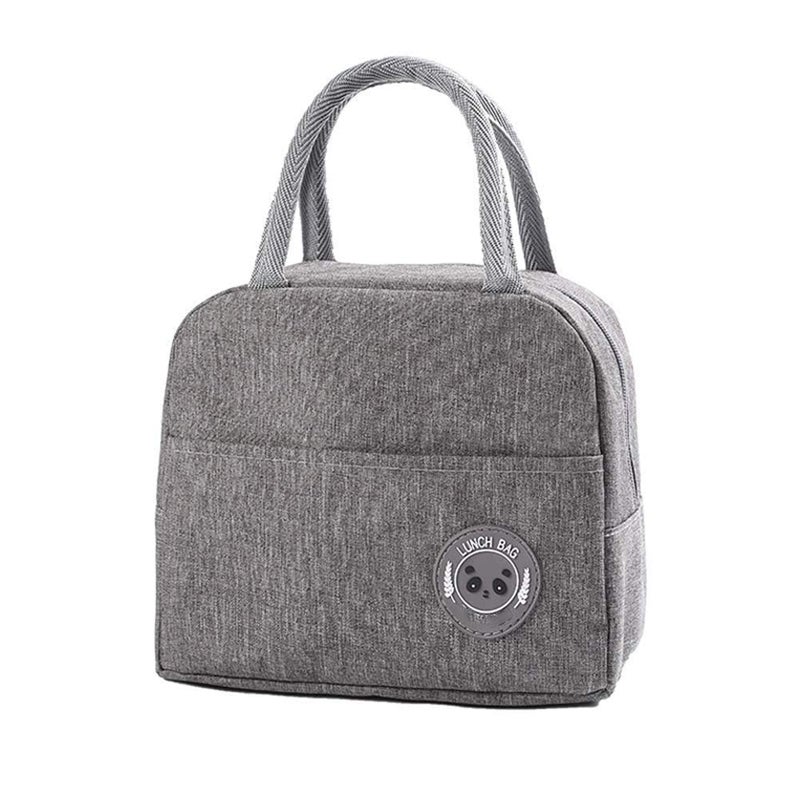 HaRvic HaRvic Insulated Travel Tiffin Lunch Bag Storage Bag Small Lunch Box Bag for Women Work Student Kids to School Thermal Cool Tote Bag Grey  - Image 1
