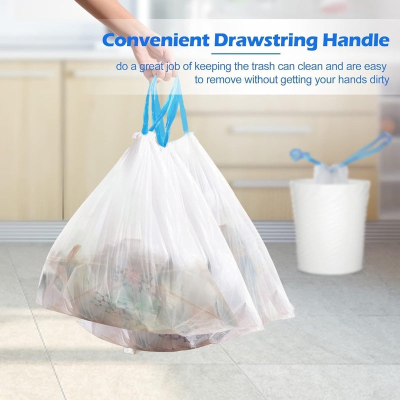 HGC HGC Premium Garbage Bags Size Medium 45 Bags 3 Rolls Dustbin BagTrash Bag white color PACK OF 3 ROLL 45 PCS 45 50 CM  - Image 2