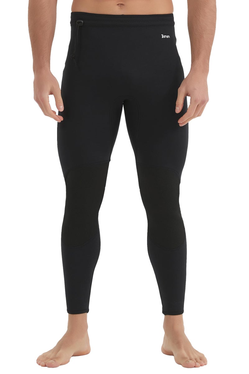 Lemorecn Wetsuit Pants Men 3mm Neoprene Swim Pants for Swimming Canoeing Snorkeling Scuba Kayaking Diving1031blackM - Image 3