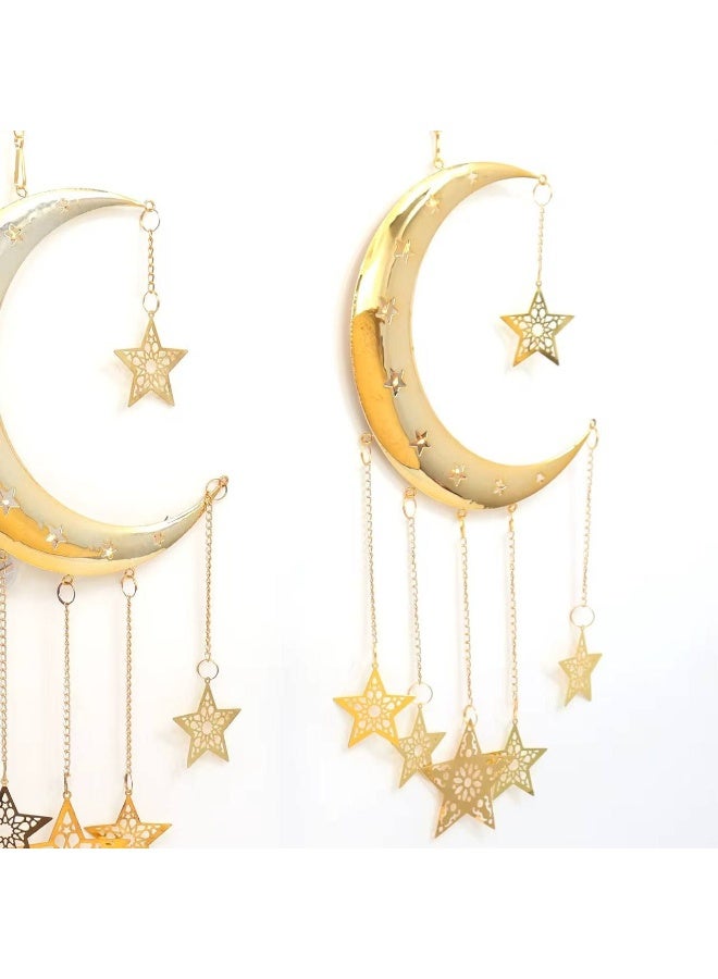 ناما دلاية علي شكل هلال و نجمة من  المعدن الاستانليس لديكور رمضان - Image 3