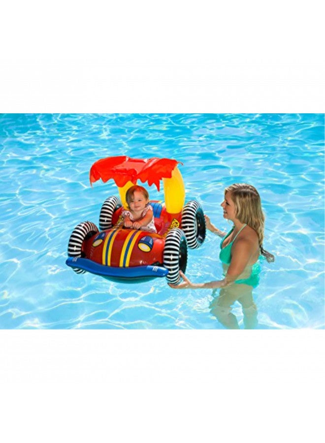 Poolmaster 81549 Learn-to-Swim Swimming Pool Float Baby Rider with Sun Protection, Buggy - Image 2
