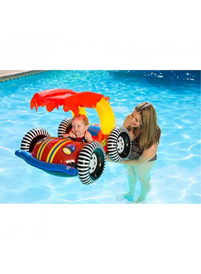 Poolmaster 81549 Learn-to-Swim Swimming Pool Float Baby Rider with Sun Protection, Buggy - Image 1