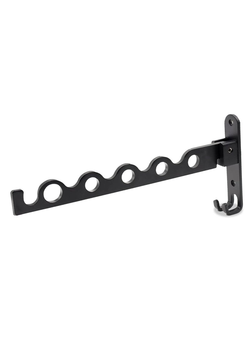Foldable Wall Mounted Clothes Hanger Folding Wall Mounted Clothes Hanger Rack Small Wall Clothes Airer No Drilling Wall Clothes Hook Rack Aluminum Wall Mounted Drying Rack