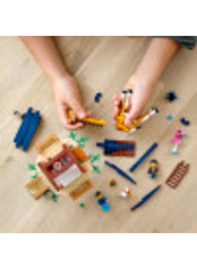 LEGO Creator 3in1 Safari Wildlife Tree House 31116 Building Kit Featuring a House Toy, Biplane Toy and Catamaran Toy; Best Building Sets for Kids Who Love Imaginative Play, New 2021 (397 Pieces) - Image 1