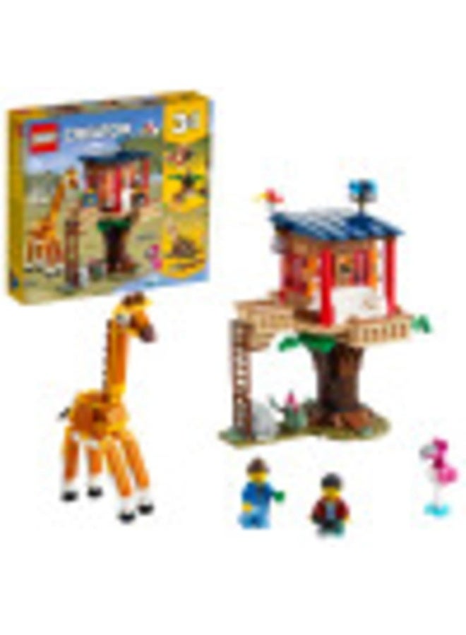 LEGO Creator 3in1 Safari Wildlife Tree House 31116 Building Kit Featuring a House Toy, Biplane Toy and Catamaran Toy; Best Building Sets for Kids Who Love Imaginative Play, New 2021 (397 Pieces) - Image 2