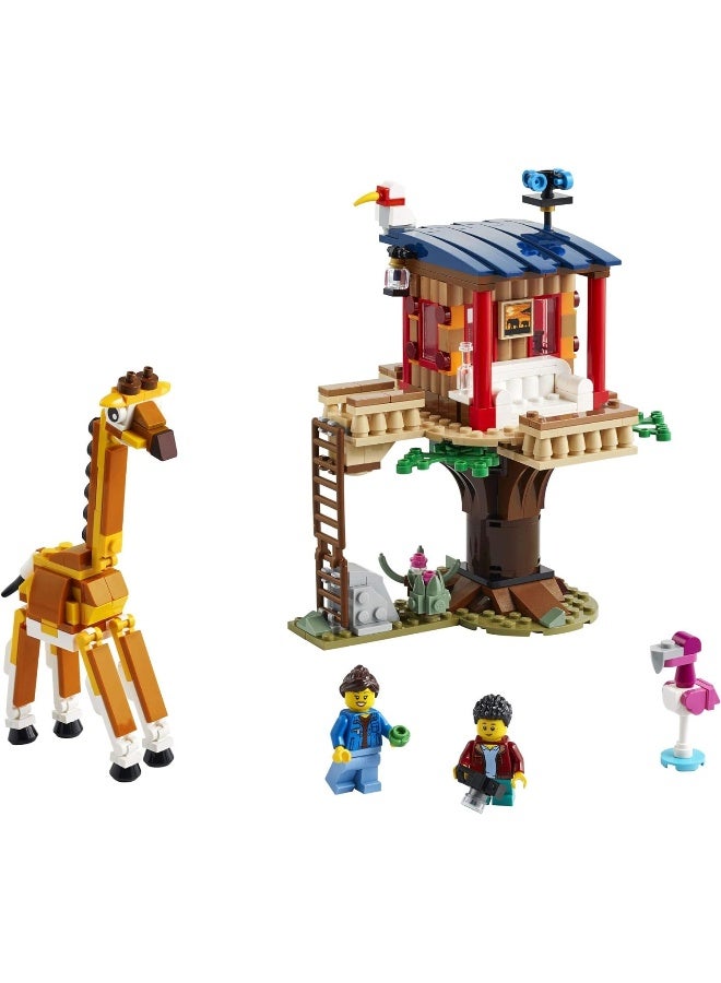 LEGO Creator 3in1 Safari Wildlife Tree House 31116 Building Kit Featuring a House Toy, Biplane Toy and Catamaran Toy; Best Building Sets for Kids Who Love Imaginative Play, New 2021 (397 Pieces) - Image 3