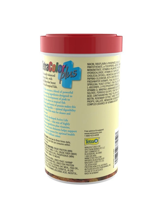 TetraColor PLUS Tropical Flakes with Color Enhancing 2.2 Ounce (Pack of 1) - Image 2