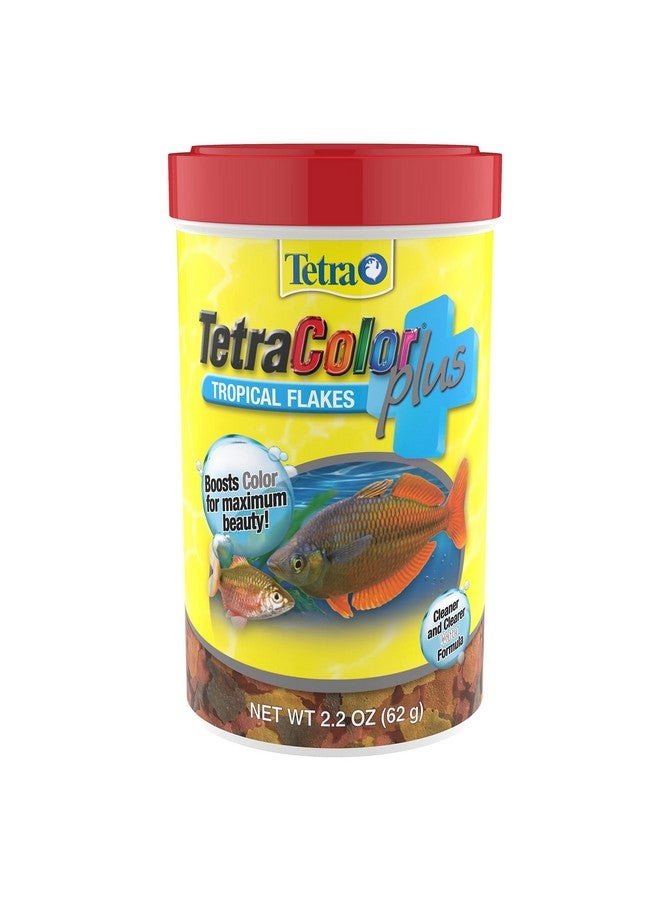 TetraColor PLUS Tropical Flakes with Color Enhancing 2.2 Ounce (Pack of 1) - Image 1