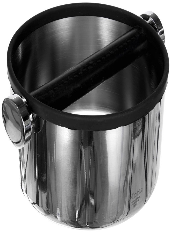 Motta Stainless Steel Knock Box, 6.5-Inch - Image 1