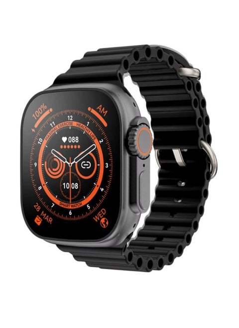 T10 Ultra Smart Watch Larger Display Waterproof, Video Controlling Assistant Wireless Fast Charging, Bigger Display Ultra smart watch