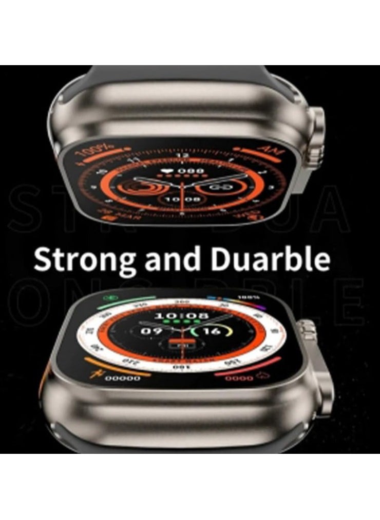 Generic - T10 Ultra Smart Watch Larger Display Waterproof, Video Controlling Assistant Wireless Fast Charging, Bigger Display Ultra smart watch - Image 1