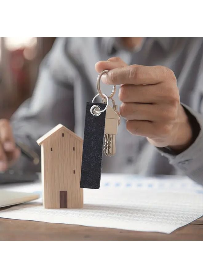 Dark Gray Felt Keychains Pendants DIY Craft Kit for Gifting Family Friends - Image 5