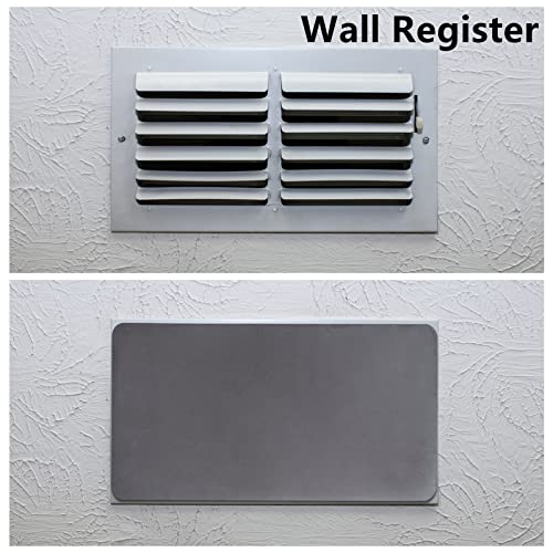 CQMMA Home Vents Cover 2 Pack, 5.5 x 12 inches Strong Magnetic AC and HVAC Vent Covers, Pocket Design Fits for Most Floor, Wall, Ceiling and Air Registers Vents with The Damper Wheel, Brown - Image 5