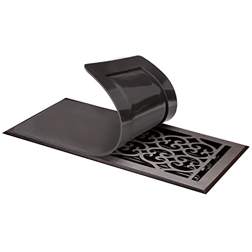 CQMMA Home Vents Cover 2 Pack, 5.5 x 12 inches Strong Magnetic AC and HVAC Vent Covers, Pocket Design Fits for Most Floor, Wall, Ceiling and Air Registers Vents with The Damper Wheel, Brown - Image 1