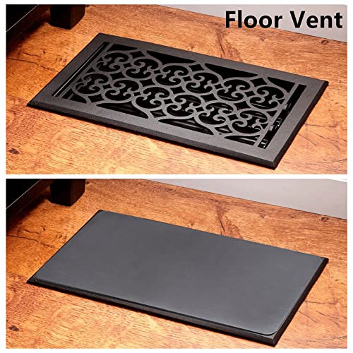 CQMMA Home Vents Cover 2 Pack, 5.5 x 12 inches Strong Magnetic AC and HVAC Vent Covers, Pocket Design Fits for Most Floor, Wall, Ceiling and Air Registers Vents with The Damper Wheel, Brown - Image 4