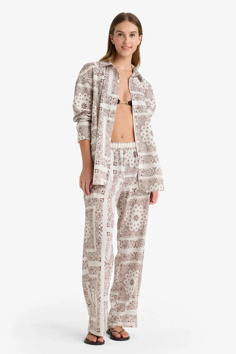 DeFacto Fall in Love Regular Fit Paisley Beachwear