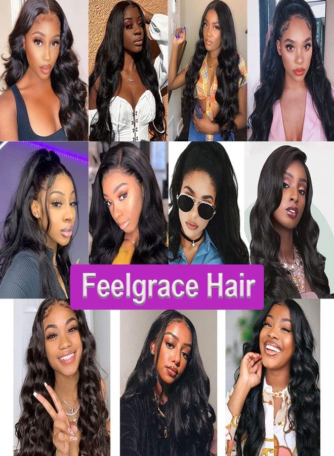 Feelgrace Body Wave Human Hair Extension for Black Women, Natural Black Brazilian Hair Clip in Body Wave Hairpiece, 10A Grade Clip in Human Hair Pieces 8 Pieces/Set 130 Gram 14 Inch - Image 2