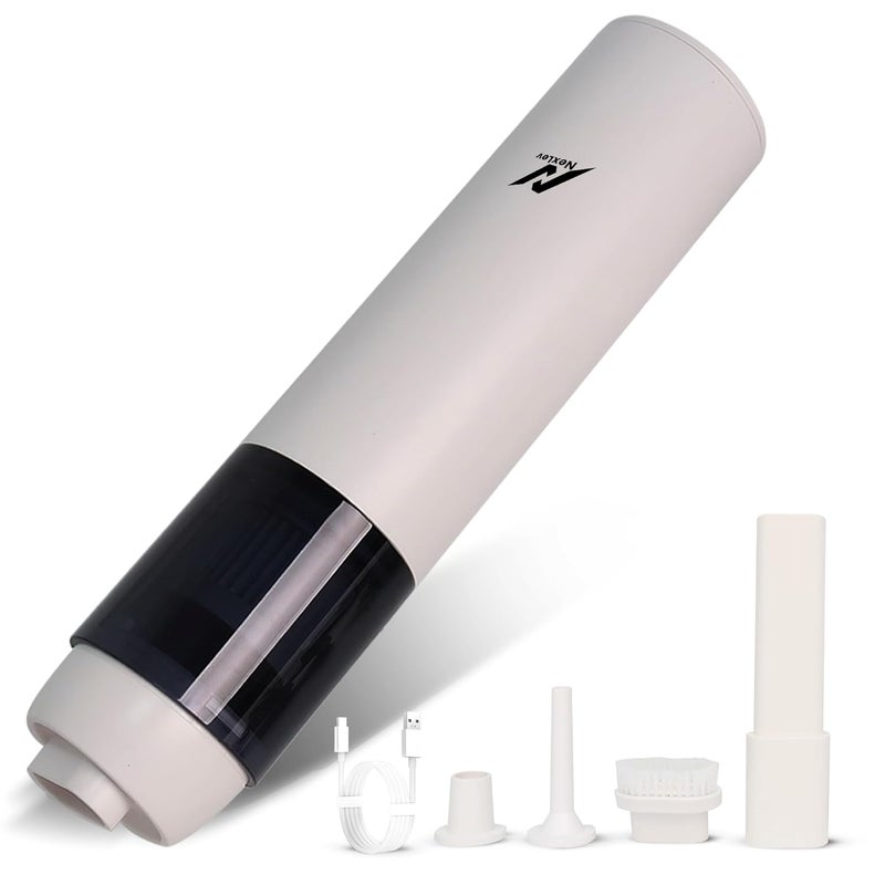 nexlev مكنسة كهربائية لاسلكية وم blower | محرك نحاسي BLDC | HEPA مع غطاء من الفولاذ المقاوم للصدأ | لتنظيف المنزل والمكتب والسيارة | 4 ملحقات | blower للغبار والمنتجات القابلة للنفخ | محمولة ومضغوطة | VC-04 - Image 1