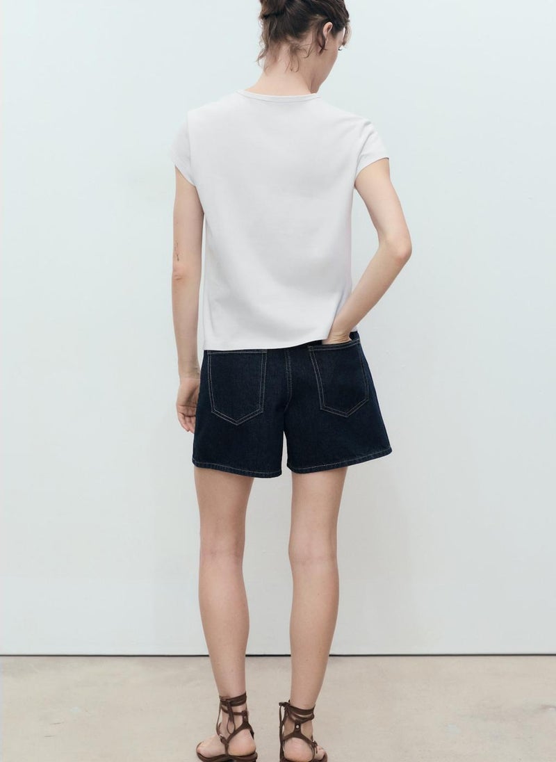 MANGO Printed Cotton-Blend T-Shirt  - Image 2