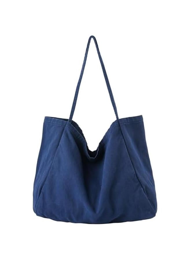 Arabest Canvas Tote Bag for Women Large Hobo Shoulder Bag for Work Travel Casual Message Bag Tote Purse handbags  - Image 1