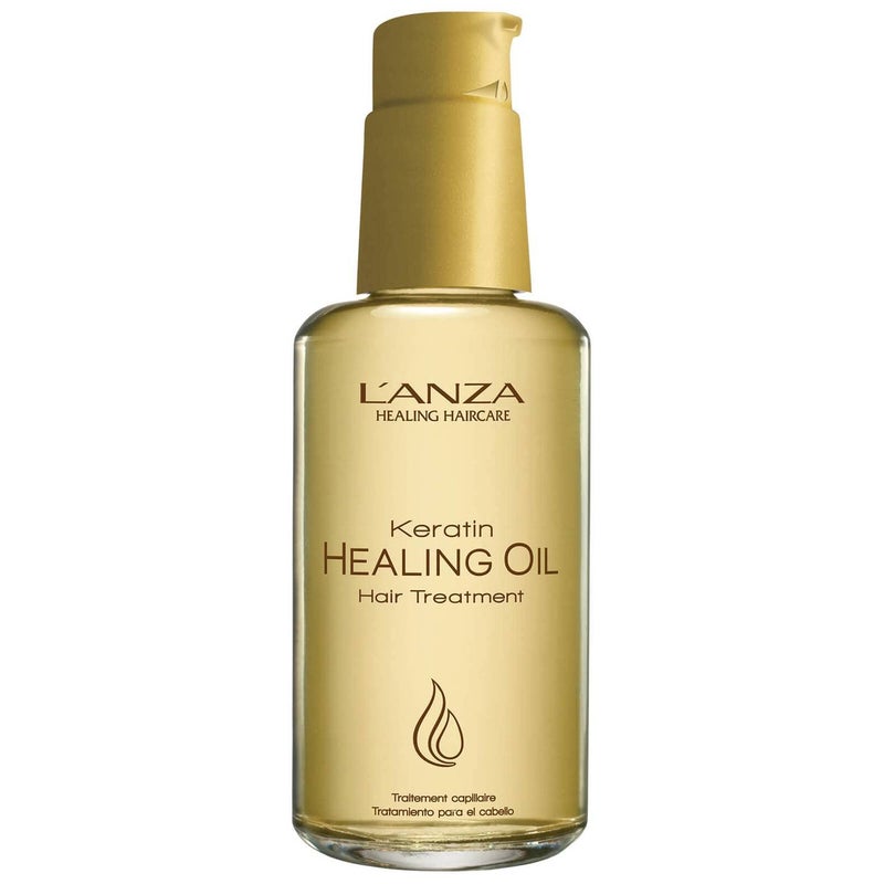 LANZA L'ANZA Keratin Healing Hair Oil Treatment, Keratin Hair Treatment, Hair Oil For Damaged Hair, Revives & Nourishes, Sulfate Free Healing Oil for Hair with Phyto IV Complex, Cruelty Free Hair Care - Image 1