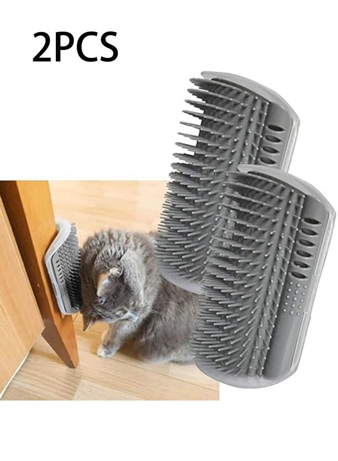 مجموعة من 2 ماكينة حلاقة مشط لتدليك ناعمة ذاتية التمشيط مع النعناع البري للكلاب والقطط ذات الشعر الطويل - Image 1