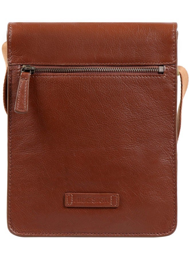 HIDESIGN AM-001-Tan Aiden Small Leather Cross Body, Tan - Image 2