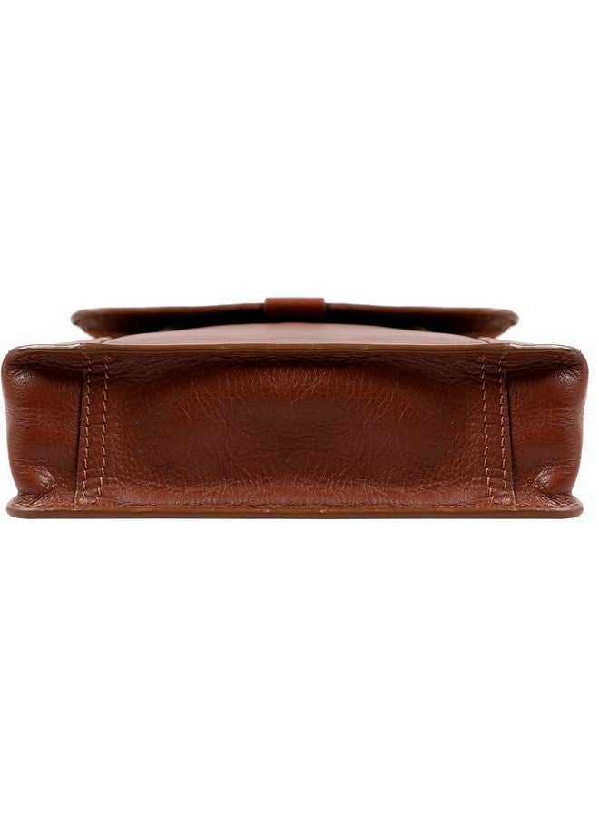 HIDESIGN AM-001-Tan Aiden Small Leather Cross Body, Tan - Image 4