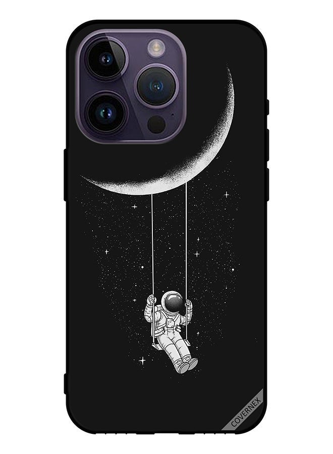 Covernex Protective Case Cover For Apple iPhone 14 Pro Space Astronaut Swinging on the Moon - Image 1