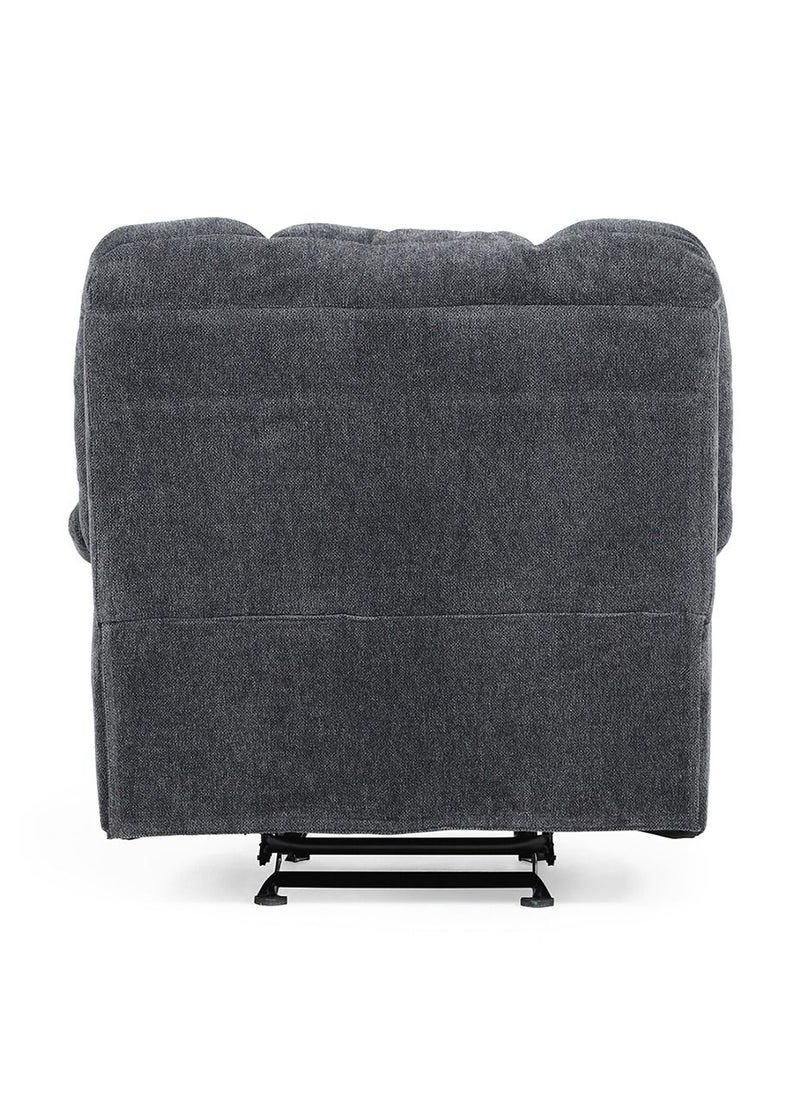 homes r us - Roy Recliner with Rocker,  Dark Grey - Image 1