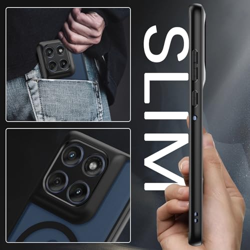 GUAGUA for Moto Edge 60 Fusion/Edge 60/Edge 60S 5G Case, [Compatible with MagSafe] Magnetic Anti-Scratch Translucent Matte Phone Cover - Image 5