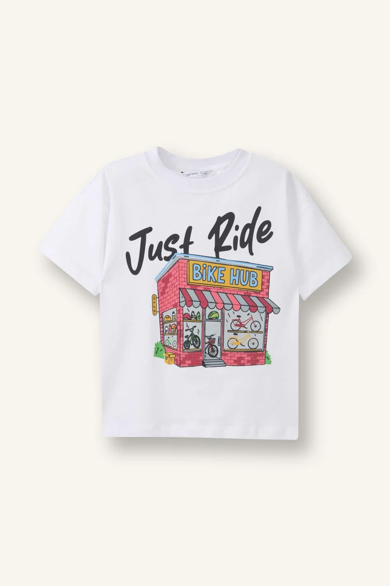 DeFacto Baby Boy Printed Oversize T-Shirt