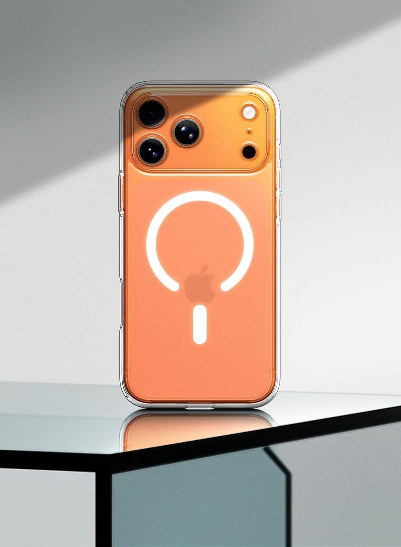 Spigen غطاء حماية Ultra Hybrid MagFit لجهاز iPhone 17 Pro Max مع MagSafe (2025) - أبيض متجمد - Image 3