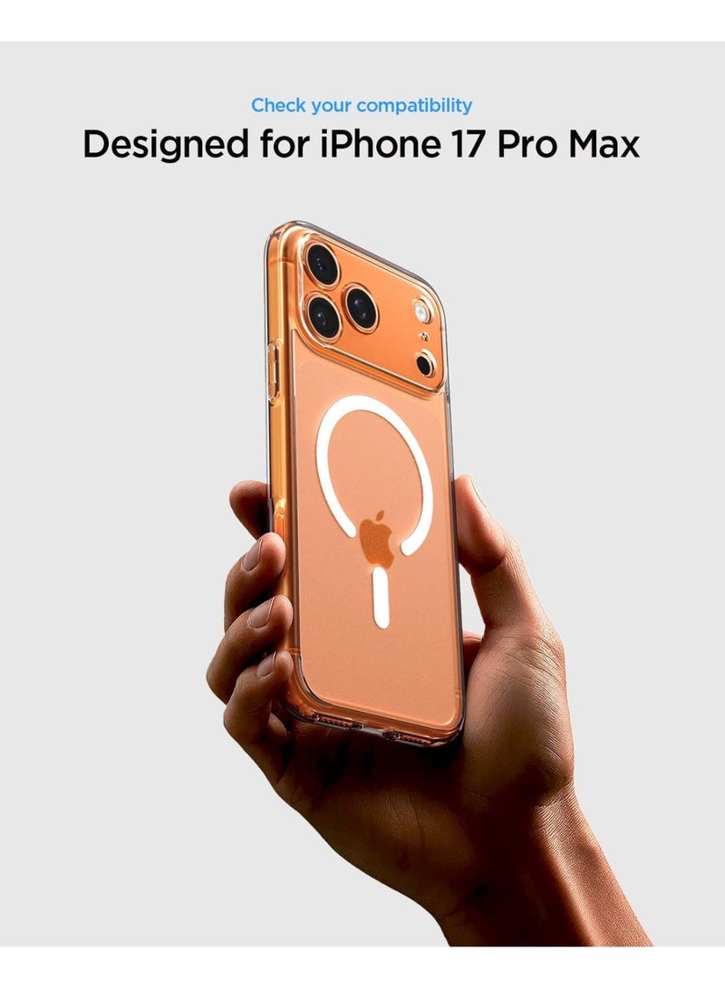 Spigen غطاء حماية Ultra Hybrid MagFit لجهاز iPhone 17 Pro Max مع MagSafe (2025) - أبيض متجمد - Image 2