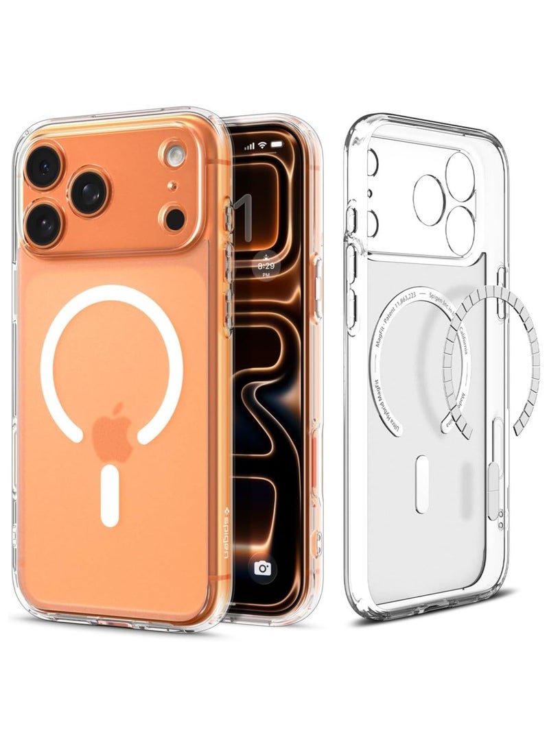 Spigen غطاء حماية Ultra Hybrid MagFit لجهاز iPhone 17 Pro Max مع MagSafe (2025) - أبيض متجمد - Image 1