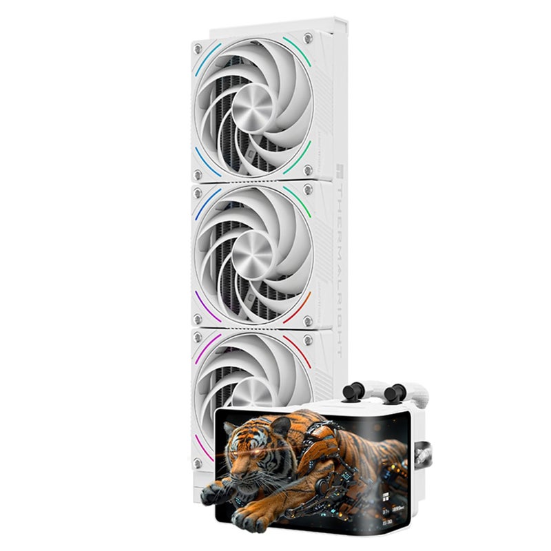 Thermalright Wonder Vision 360 Turbo ARGB White CPU Water Cooler 60HZ Curved Screen with 2400x1080 Resolutionfor AM4AM5Intel LGA18511700667in 3D Screen High Performance Pump3000RPM Fan Speed - Image 2