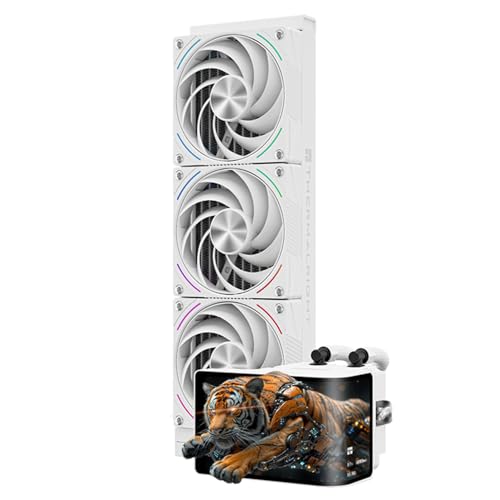 Thermalright Wonder Vision 360 Turbo ARGB White CPU Water Cooler 60HZ Curved Screen with 2400x1080 Resolutionfor AM4AM5Intel LGA18511700667in 3D Screen High Performance Pump3000RPM Fan Speed - Image 1