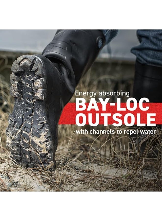 DUNLOP أحذية دُنلوب الواقية، تشيسابيك بدون كعب، 100% مقاومة للماء، خفيفة الوزن ومتينة من PVC، مقاومة للانزلاق، 8677577.12، الحجم 12 أمريكي، أسود - Image 2