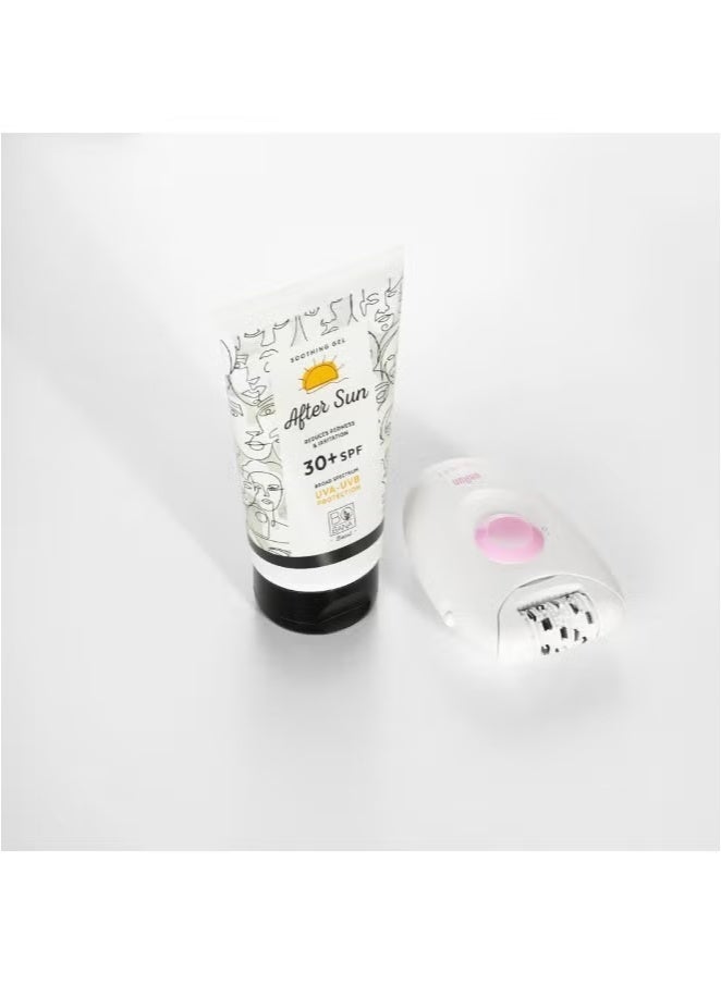 بوبانا جل مهدئ لما بعد التعرض للشمس بعامل حماية SPF30 - حماية من الأشعة فوق البنفسجية UVA/UVB، يقلل الاحمرار والتهيج، (150 مل) - جل مرطب بخلاصة الصبار وفيتامين E لتخفيف حروق الشمس - Image 4