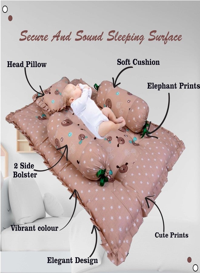 Kwitchy Baby Bedding Set Combo Permium Essential Items for Unisex Infants(Brown, 0-6 Months) (4PCS Set) - Image 5