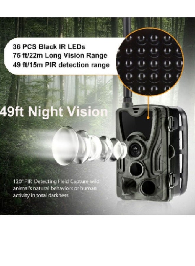 AROAQ HC-801A Hunting Trail Camera 16MP 1080P Night Vision Waterproof Wildlife Surveillance - Image 5