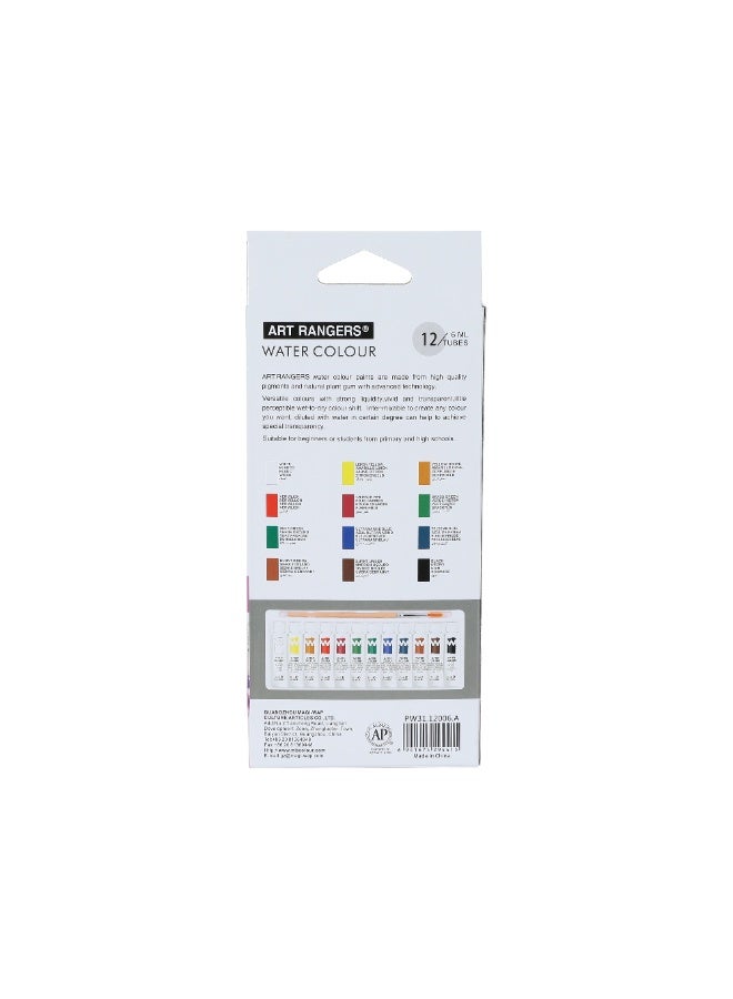 ART RANGERS Water Color Paint Set Of 12x6 ml - Image 2