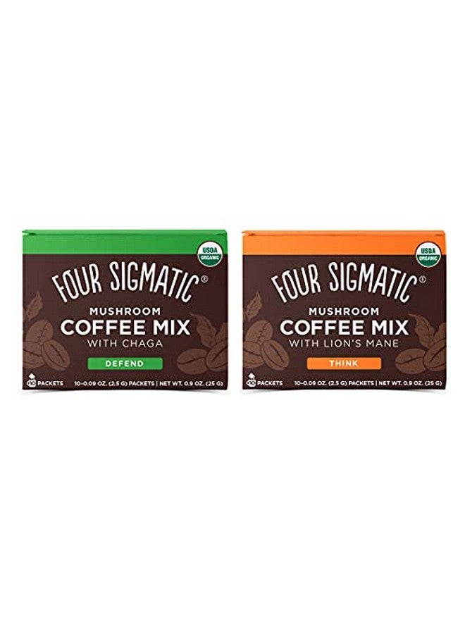 Four Sigmatic Mushroom Coffee Mix Pack Of 2 Lion Mane And Chaga & Cordyceps And Chaga - Image 1