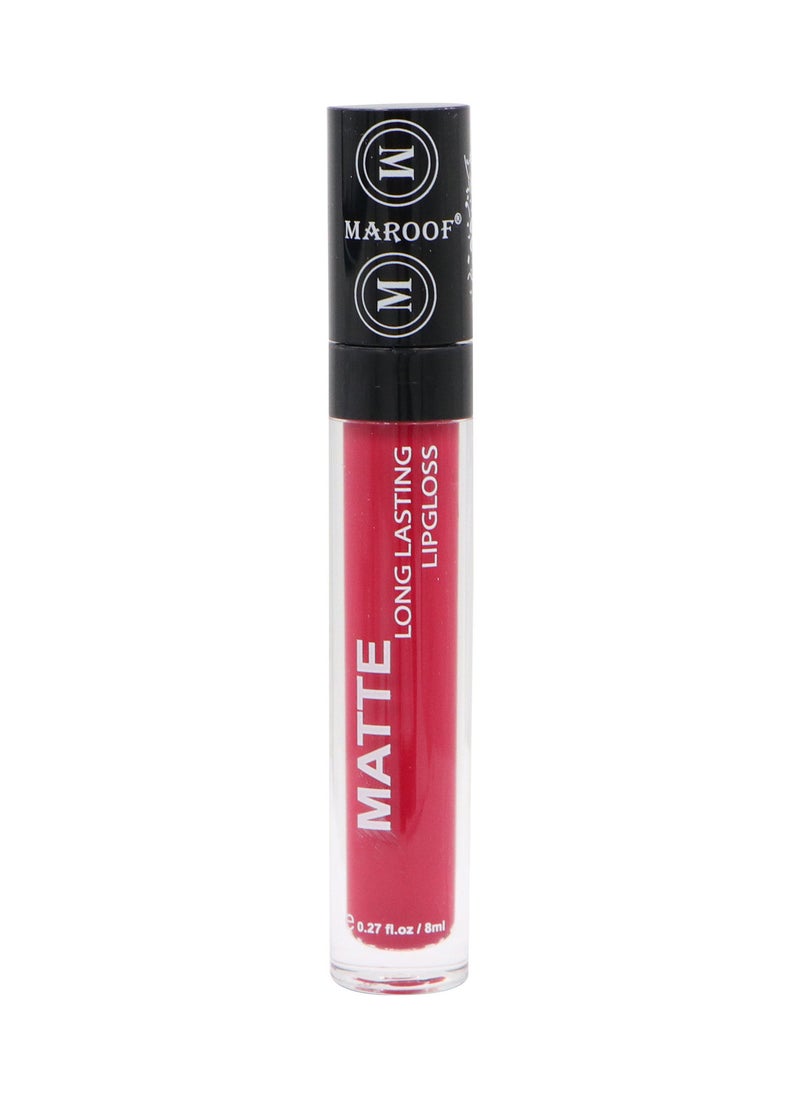 MAROOF Matte Long Lasting Lipgloss 8ml 01 Pink Wave - Image 2