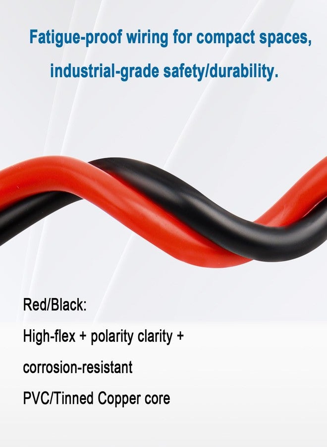 YDDECW 2 Gauge Marine Wire, 2 AWG Tinned Copper Electrical Wire, Boat Cable for Automotive, Solar, Car Audio, Trailer, Camper & Marine Wiring(2 AWG, 5FT Red + 5FT Black) - Image 4