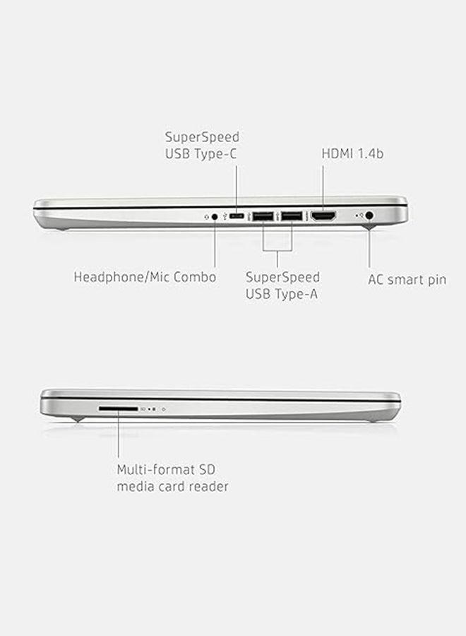 HP (Upgraded Version) Laptop With 14-Inch Display, AMD Ryzen 5 5500U Processor/8GB RAM/512GB SSD/AMD Radeon R5 Graphics/Windows 11 Pro With Hub (Upgraded) English Natural Silver - Image 5