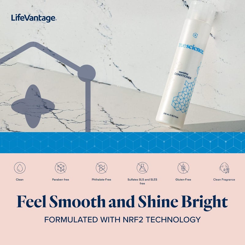 LifeVantage TrueScience Nourishing Hair Conditioner by LifeVantage, 250ml, With Nrf2 Ingredients, Oil Complex, Palm Seed Oil, Invigorating Green Tea & Coconut Oil - Image 5
