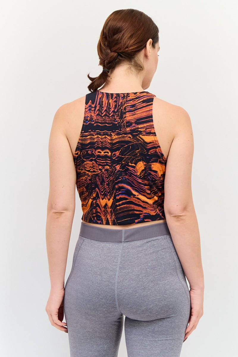 Nike Women Tight Fit Sleeveless Training Tank Top, Multicolor - Image 3